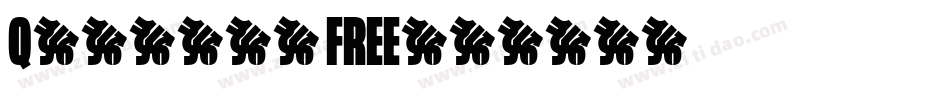 Quirtty FREE字体转换